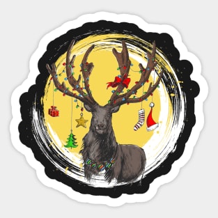 Reindeer gift Sticker